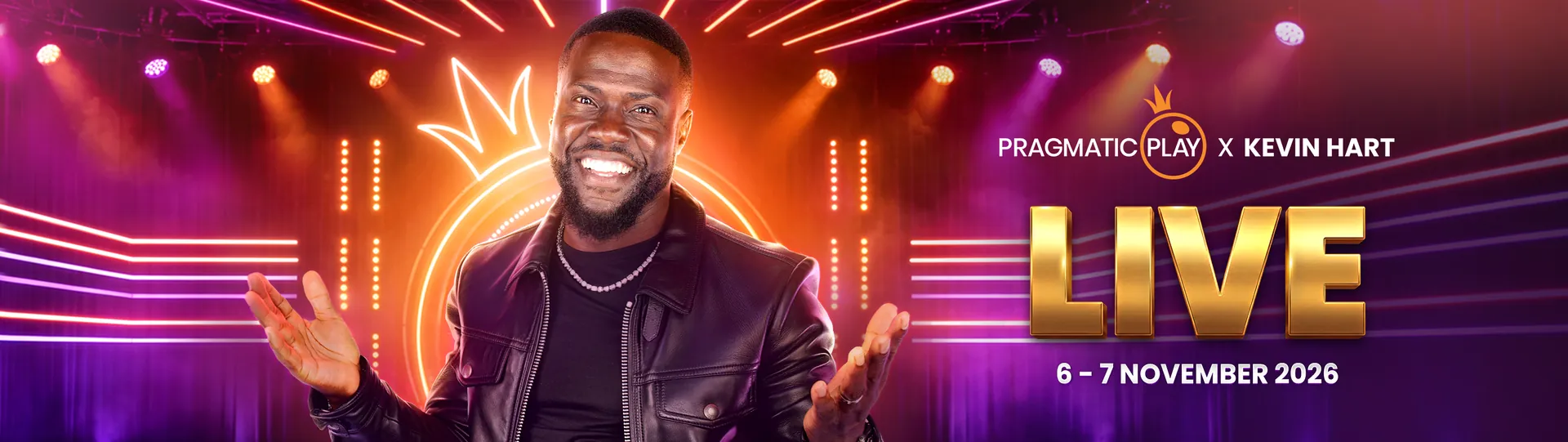 Pragmatic Play × Kevin Hart, live on 6–7 November 2026
